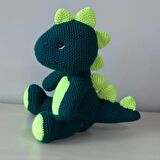 Amigurumi Örgü Oyuncak Dinazor Yeşil