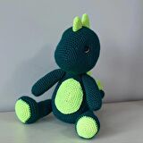 Amigurumi Örgü Oyuncak Dinazor Yeşil