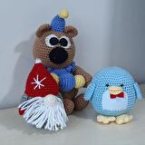 Amigurumi Oyuncak Ayıcıklar Uyku Bebekleri mavi