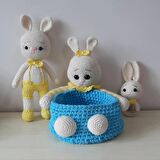 Amigurumi Bebek Sepet ve Uyku Oyuncağı Seti
