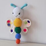 Amigurumi Örgü Oyuncak Renkli Kelebek