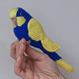 Amigurumi Kuş Muhabbet Kuşu Sarı Lacivert Fenerbahçe