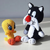 Amigurumi Örgü Oyuncak Sylvester ve Twety