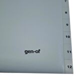 Gen-Of Ayraç Seperatör 1-12 Rakamlı 3 Adet (GEN-1305)