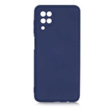 Smcase Samsung Galaxy A12 Kılıf Kamera Korumalı İçi Kadife Silikon 