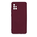 Smcase Samsung Galaxy A71 Kılıf Kamera Korumalı İçi Kadife Silikon 