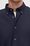 Ds Damat Regular Fit Lacivert Düz Kışlık Gömlek 7HC02ORT13265 7HC02ORT13265