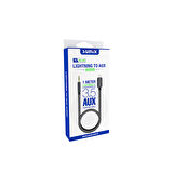 AUX TO LİGHTİNİNG KABLO ŞARJ SOKET GİRİŞ AC04 BEYAZ