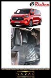 Rizline Ford Tourneo Custom 2018-2023 Şoför 1 Yolcu Koltuğu Havuzlu Paspas