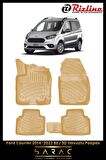Rizline Ford Courier 2014-2023 Bej 3d Havuzlu Paspas