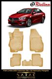 Rizline Fiat Linea 2007 Sonrası BEJ 3D Havuzlu Paspas