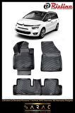 Rizline Citroen C4 Grand Picasso 7 Koltuk 2013 Sonrası 3D Havuzlu Paspas