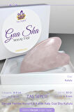 Pembe Kuvars Gua Sha Kalp Şekli Masaj Taşı