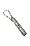 Üçü Bir Arada Fener Lazer Gece Işığı Anahtar Zinciri Pilli Gri (PD-4872)