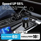 Araç Çakmaklık Hızlı Şarj Aleti 20w Pd Type-c Ve Usb Çıkışlı Iphone Samsung Oppo Xiaomi Uyumlu
