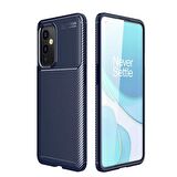 Smcase OnePlus 9 Kılıf Karbon Dokulu Negro Silikon