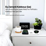 Ttec Masaüstü 3in1 15W Apple Watch Kulaklık Şarj Ve 20W Başlık Set İphone 12 13 14 15 16 Pro Max Şarj