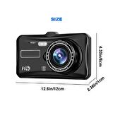 MB-300 1296P 4" Ips Dokunmatik Ekran Araç içi Çift Kamera Gece Görüşlü. ARAÇ KAMERA.