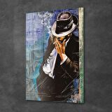 Decovetro Cam Tablo Köşedeki Adam