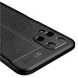 Smcase Samsung Galaxy M32 4G Kılıf Deri Dokulu Silikon 