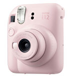 Fujifilm Instax Mini 12 Pembe Fotoğraf Makinesi 10'lu Film Şeffaf Kılıf ve Divoom LoveLock Mini Ses 