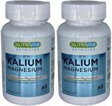 Kalium Magnesium 2x60 Tablet Potasyum Magnezyum Çinko Demir Vitamin B6 B12 Iron