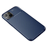 Smcase iPhone 13 Kılıf Negro Karbon Silikon