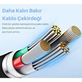 Baseus Şarj Akım Korumalı Ultra Hızlı 1.2Mt 100W Type-C Şarj Kablo Huawei Xiaomi Samsung Laptop Şarj