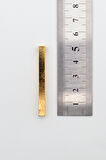 Çubuk Gümüş Kaplama Kolye Ucu - Gold Renk