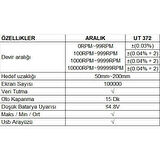 UT 372 Optik Temassız Takometre ;UB