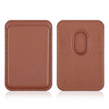 Smcase iPhone 13 Kılıf Kartlıklı Cardsafe Deri Mıknatıslı Silikon