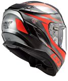 LS2 CHALLENGER CANNON JEANS-TURUNCU KAPALI KASK