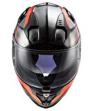 LS2 CHALLENGER CANNON JEANS-TURUNCU KAPALI KASK