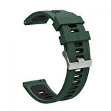 Gpack Samsung Galaxy Watch 4 42mm Kordon Delikli Çift Renk Şık Tasarım KRD 55 
