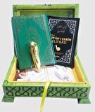Ahşap Orta Boy Kalem Kur'an-ı Kerim Seti V 6.1 - Lüks Ahşap Kutu (TS034)