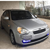 Hyundai Accent Era 2006-2012 Uyumlu Üniversal V2 Laguna Lip Esnek Ön Lip 2 Parça Tampon Altı Dil Karlık Ön Ek