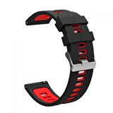 Gpack Amazfit Gtr 2 Obsidian Kordon Delikli Çift Renk Şık Tasarım KRD 55 