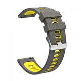 Gpack Amazfit Gtr 47mm Kordon Delikli Çift Renk Şık Tasarım KRD 55 