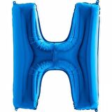 FOLYO BALON H HARF MAVİ 102CM
