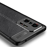 Smcase Xiaomi 11T Pro Kılıf Kamera Korumalı Deri Dokulu Silikon