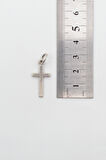 Minimalist Haç Kolye - Örme İthal Zincirli Unisex Gümüş Kaplama - 60 cm