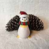 Uretti - Funda 1603 - El Yapımı Penguen Biblo ve Ahşap Supla Pano Dekoratif Set