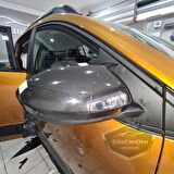 Dacia Sandero Mk3 2020 Sonrası Uyumlu Batman Yarasa Ayna Kapağı Piano Black ABS Plastik