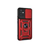 Smcase Samsung Galaxy A71 Kılıf Kamera Korumalı Yüzüklü Tank Pars Silikon