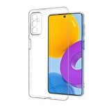 Smcase Samsung Galaxy M52 5G Kılıf Kamera Korumalı Tpu Silikon  Tam Kapatan Ekran Koruyucu