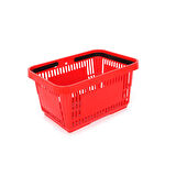 22 Lt Plastik Alışveriş Sepeti - Market El Sepeti Kırmızı