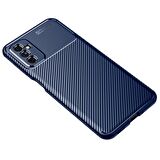 Smcase Samsung Galaxy M52 5G Kılıf Kamera Korumalı Negro Karbon Silikon  Nano Ekran Koruyucu