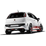 Fiat Punto 2010 - 2015 Abarth Marşpiyel Plastik Boyasız