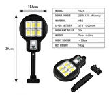 Güneş Enerjili Bahçe Lambası 182-6 Bahçe Aplik Bahçe Lambası Bahçe Aydınlatma Solar Sokak Lambası