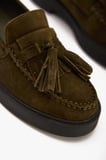 Kadın Hakiki Süet Püsküllü Loafer